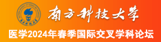 强行插入花核南方科技大学医学2024年春季国际交叉学科论坛